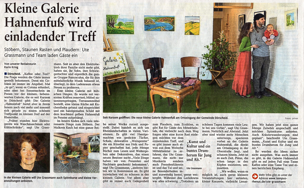Bericht in der Rheinzeitung