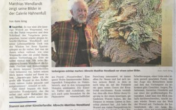 Rhein-Zeitung Ausstellung Wurzelwelten in der Galerie Hahnenfuss